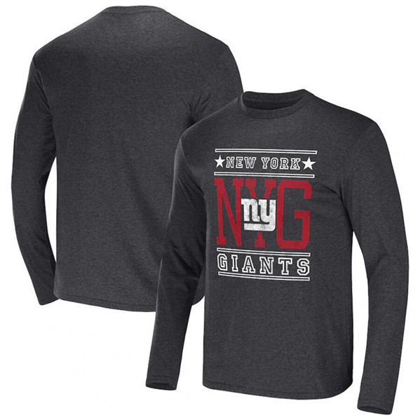 Men's New York Giants Heathered Charcoal x Darius Rucker Collection Long Sleeve T-Shirt